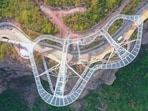 The Baoquan Glass Viewing Platform is located in China's Henan province. 