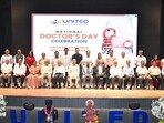 Doctor’s day celebrations underway in Prayagraj on Wednesday (HT photo)