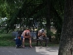 Europe heatwave 2026 LIVE: People sit in the shade in Belgrade, on June 30, 2026 as Serbia endures a heatwave.