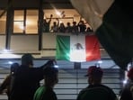 FIFA World Cup 2026 - Round of 32 - Mexico v Ecuador - Mexico City, Mexico - June 30, 2026 Supporters of Mexico celebrate after Mexico won their game