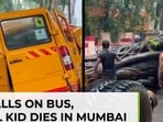 Tree falls on bus, school kid dies in Mumbai: watch Mayor's response