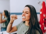 It is important to be gentle while brushing teeth. 
