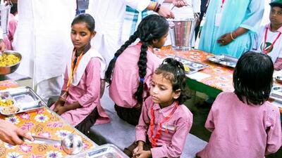 Enrolment festival at a school in Saharanpur on Wednesday. (Sourced)