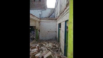 The historic gurdwara in Farooqabad, about 70 km from Lahore, was allegedly demolished by a local businessman without obtaining the required no-objection certificate, sparking protests from the minority Sikh community. (X)