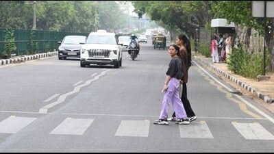 The worrying trend has continued this year as well, with 14 pedestrians already losing their lives till June 30. (HT Photo) The worrying trend has continued this year as well, with 14 pedestrians already losing their lives till June 30. (HT Photo)