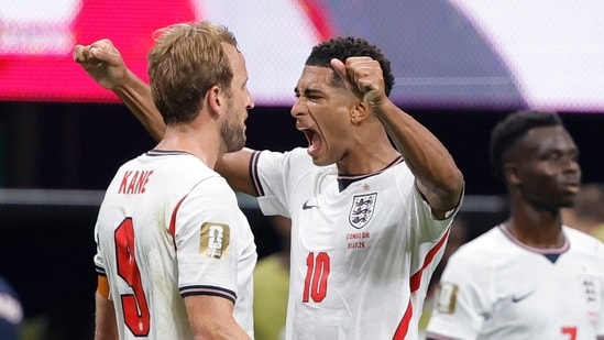 England survived a huge score, clinching a dramatic 2-1 victory against DR Congo in their FIFA World Cup 2026 Round of 32 fixture.(AP Photo/Butch Dill)