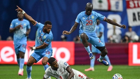 DR Congo entered half-time with a 1-0 lead.(AFP)
