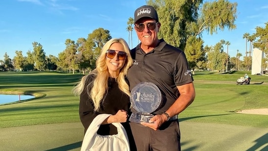 Amy Mickelson is reportedly continuing to support her husband, golf icon Phil Mickelson. (Phil Mickelson/IG)
