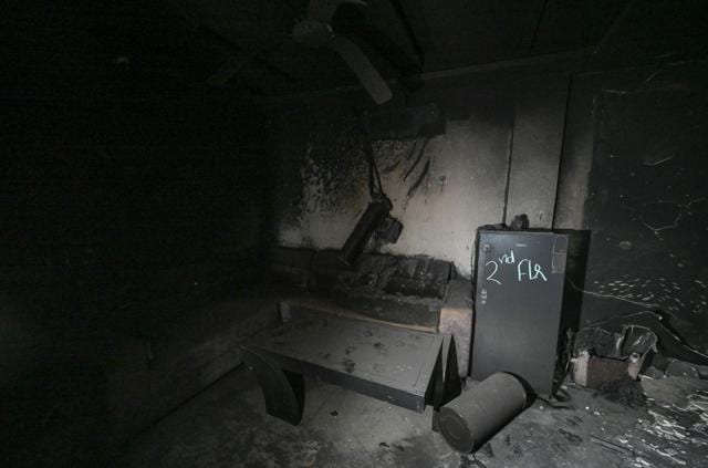 Most victims were overseas patients or caregivers staying near a private hospital. Investigators cited serious fire safety violations at the property. (Sanchit Khanna/HT) Most victims were overseas patients or caregivers staying near a private hospital. Investigators cited serious fire safety violations at the property. (Sanchit Khanna/HT)