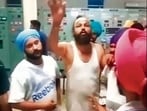 A screengrab of some of the people at the 220-kV Gausgarh power grid in Sahnewal on the day of the incident. (HT Photo) A screengrab of some of the people at the 220-kV Gausgarh power grid in Sahnewal on the day of the incident. (HT Photo)