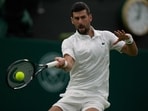 Novak Djokovic of Serbia defeated Stefanos Tsitsipas of Greece in the men's singles match at Wimbledon. 