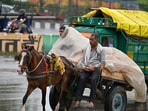 Delhi received rain on Wednesday night and the early hours of Thursday.