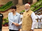 Japan PM Sanae Takaichi is in India on a three-day visit.