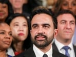 Zohran Mamdani, mayor of New York, during an announcement of a handshake agreement on the 2027 budget in the rotunda of City Hall in New York, US, on Tuesday, June 30, 2026. New York City Mayor Zohran Mamdani and City Council Speaker Julie Menin announced a deal on a $125.8 billion final city budget on Tuesday, after days of contentious negotiations between the Mayor's office and the City Council. Photographer: Michael Nagle/Bloomberg(Bloomberg)