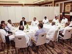 తమిళనాడులోని అధికార కూటమిలోని పార్టీల తొలి సమావేశం(PTI)