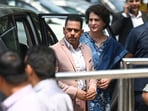 File photo of Priyanka Gandhi and husband Robert Vadra.