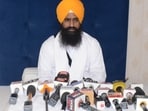 The jathedar first raised the issue on Monday when 87 Punjab legislators, including the members of the ruling AAP, Congress and SAD, appeared before the Sikh clergy. (HT File)