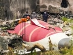 Wreckage of the crashed Air India plane AI-171 in Ahmedabad, Gujarat. (PTI File)