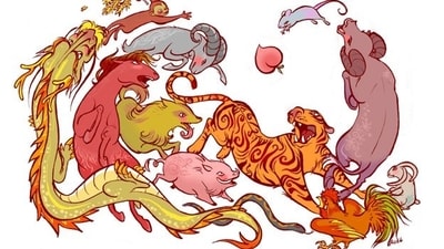 Chinese zodiac animals (Pinterest )