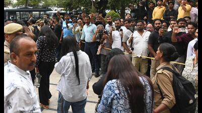 Authorities sent 119 individuals to jail on Thursday, hours after they were detained during the raid. (HT Photo) Authorities sent 119 individuals to jail on Thursday, hours after they were detained during the raid. (HT Photo)