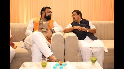 Bihar chief minister Samrat Choudhary and BJP president Nitin Nabin -- the bypoll is being billed as a test for both. (File photo) Bihar chief minister Samrat Choudhary and BJP president Nitin Nabin -- the bypoll is being billed as a test for both. (File photo)