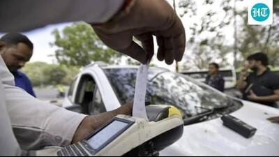 Further inquiry revealed that the motorcycle was allegedly fitted with a fake registration plate bearing the number assigned to AIG’s Hyundai Creta. (HT File)