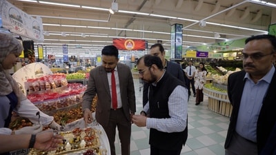 In a major boost to Himachal Pradesh’s horticulture sector, the first-ever export consignment of fresh cherries and plums from the state has successfully reached Oman, opening new avenues for international marketing of Himachali fruits and ensuring better returns for growers. (HT Photo) In a major boost to Himachal Pradesh’s horticulture sector, the first-ever export consignment of fresh cherries and plums from the state has successfully reached Oman, opening new avenues for international marketing of Himachali fruits and ensuring better returns for growers. (HT Photo)