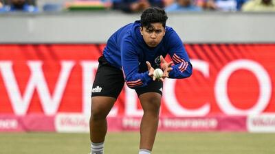 India's Vaibhav Sooryavanshi warms up before the start of the first T20I between England and India at the Riverside Ground in Chester-le-Street, north-east England. (AFP) India's Vaibhav Sooryavanshi warms up before the start of the first T20I between England and India at the Riverside Ground in Chester-le-Street, north-east England. (AFP)