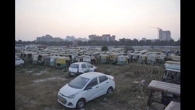 Prior to the drive, the Punjab Police held custody of 59,076 vehicles. (HT File) Prior to the drive, the Punjab Police held custody of 59,076 vehicles. (HT File)