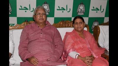 RJD chief Lalu Prasad with former Bihar CM and senior leader Rabri Devi. (Santosh Kumar/HT) RJD chief Lalu Prasad with former Bihar CM and senior leader Rabri Devi. (Santosh Kumar/HT)