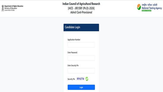 ICAR AIEEA PG Admit Card 2026 released at exams.nta.nic.in/icar/, download link here