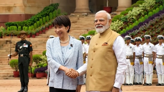 Japan PM Sanae Takaichi is in India on a three-day visit.