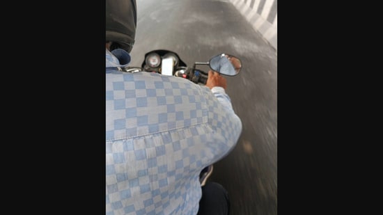 An X user posted this picture while sharing an account of his interaction during a Rapido ride. (X/@shekhu04)