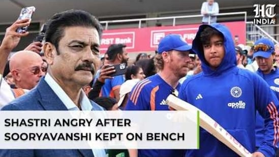 Ravi Shastri's angry reaction after Sooryavanshi not allowed to play vs Ireland