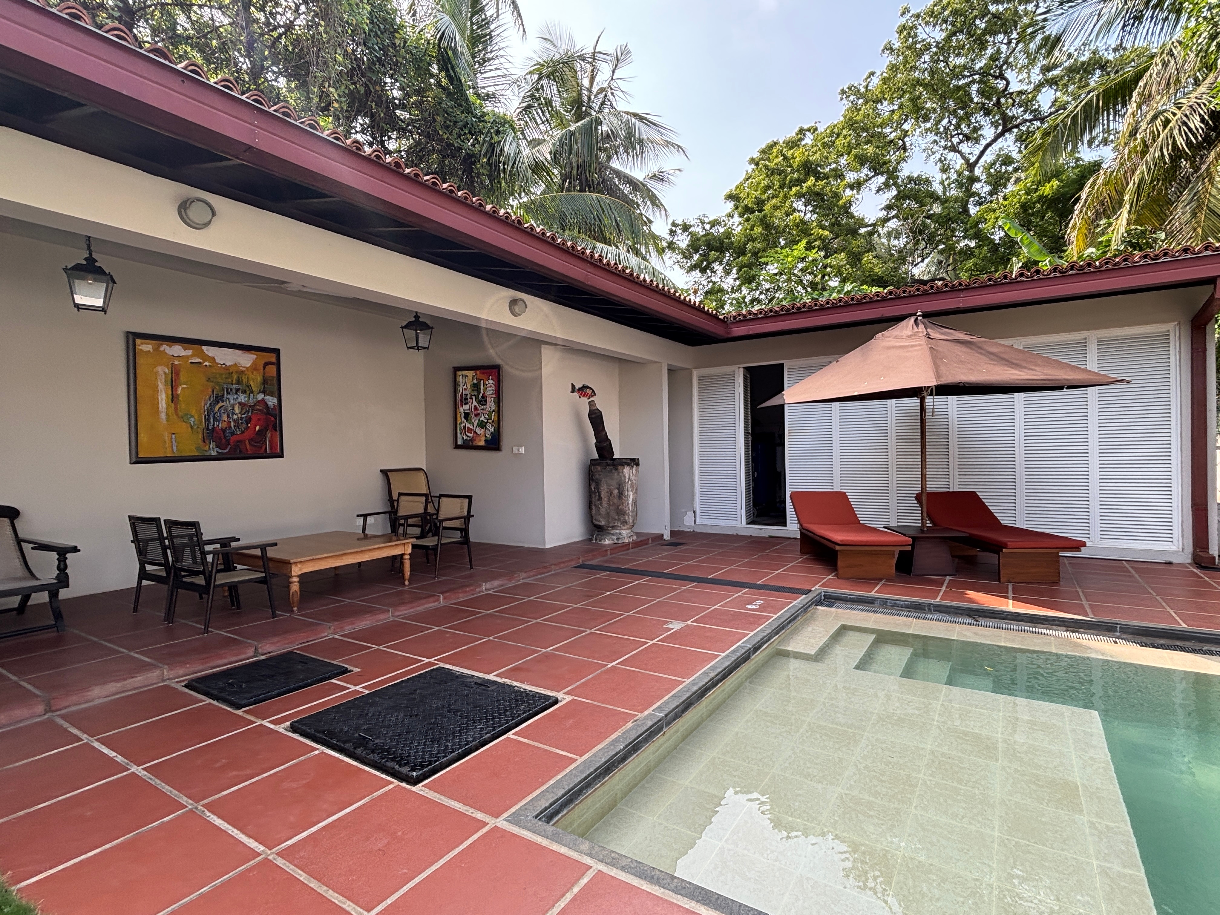 The large swimming pool