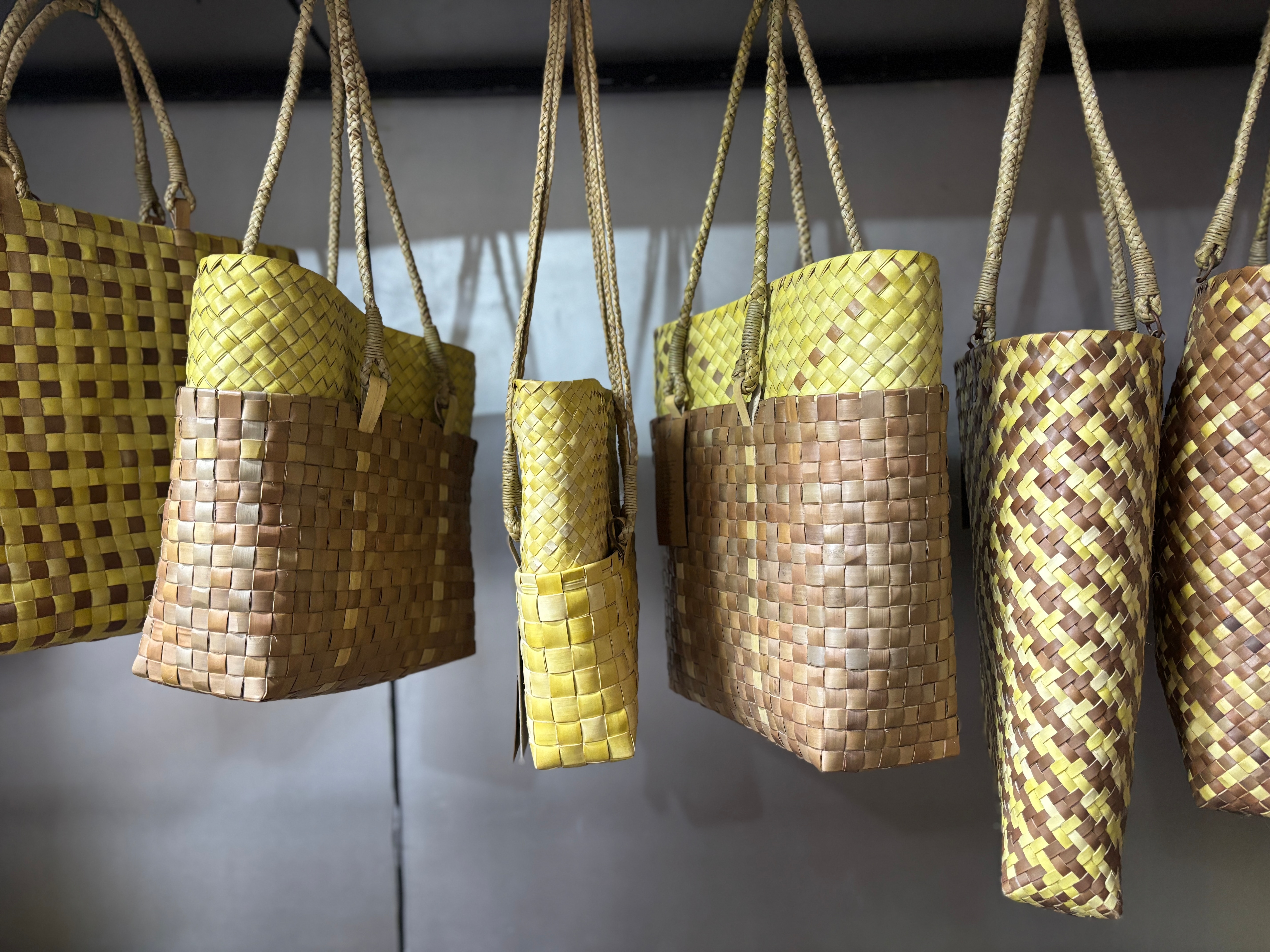 Woven household items made of Palmyra