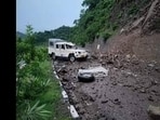 The National Highways Authority of India (NHAI) has implemented extensive preventive measures on the Kalka-Shimla National Highway (NH 5) as the monsoon arrives. This crucial route is highly vulnerable to landslides. (File photo)