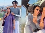 A man left his mother emotional after treating her to her first helicopter ride. A man left his mother emotional after treating her to her first helicopter ride.