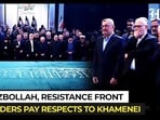Hezbollah, Resistance Front leaders pay respects to Iran's Ali Khamenei Hezbollah, Resistance Front leaders pay respects to Iran's Ali Khamenei