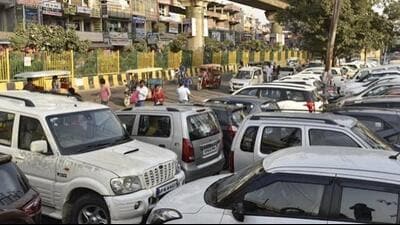Challans were issued through both online and manual methods, and 17 vehicles were impounded. (HT File)