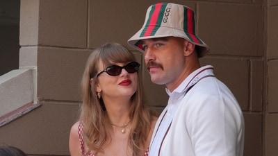 Travis Kelce drops cryptic ‘special guest’ tease before Taylor Swift wedding (Photo by TIMOTHY A. CLARY / AFP) (AFP) Travis Kelce drops cryptic ‘special guest’ tease before Taylor Swift wedding (Photo by TIMOTHY A. CLARY / AFP) (AFP)