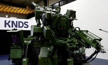 FILE PHOTO: A gun, part of the Caesar self-propelled howitzer, during the visit of French Defence and Veterans Minister Catherine Vautrin and Croatia's Defence Minister Ivan Anusic at the French-German military defence system supplier KNDS in Versailles, France, December 8, 2025. (REUTERS) FILE PHOTO: A gun, part of the Caesar self-propelled howitzer, during the visit of French Defence and Veterans Minister Catherine Vautrin and Croatia's Defence Minister Ivan Anusic at the French-German military defence system supplier KNDS in Versailles, France, December 8, 2025. (REUTERS)