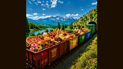 In India, online food orders alone are generating, by some estimates, enough food waste to fill 40 to 120 freight trains a year. (HT via ChatGPT) In India, online food orders alone are generating, by some estimates, enough food waste to fill 40 to 120 freight trains a year. (HT via ChatGPT)