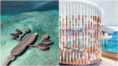 Iridium Spa at the St Regis Maldives is built entirely overwater, and from above, the entire architecture is shaped like a lobster to honour the local marine life. (Pics: Marriott.com) Iridium Spa at the St Regis Maldives is built entirely overwater, and from above, the entire architecture is shaped like a lobster to honour the local marine life. (Pics: Marriott.com)