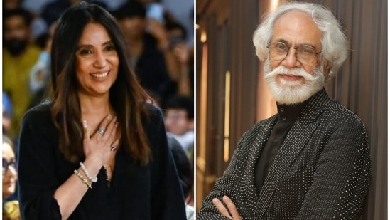 Designer Anamika Khanna and FDCI chairman Sunil Sethi