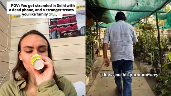 Delhi man helps US woman stranded without phone. (Instagram/@sierraliliann)