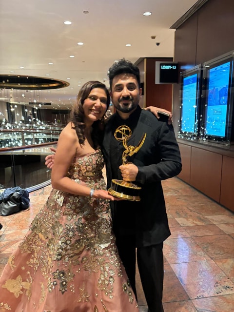 Kavita Gupta with Vir Das Kavita Gupta with Vir Das