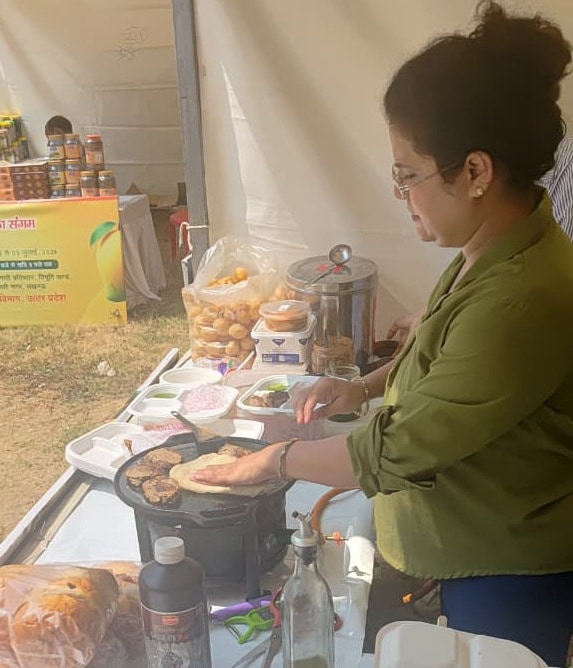 Avantika who runs a cloud kitchen serving bun-kebabs and mango dahi baras (Photo: HT)