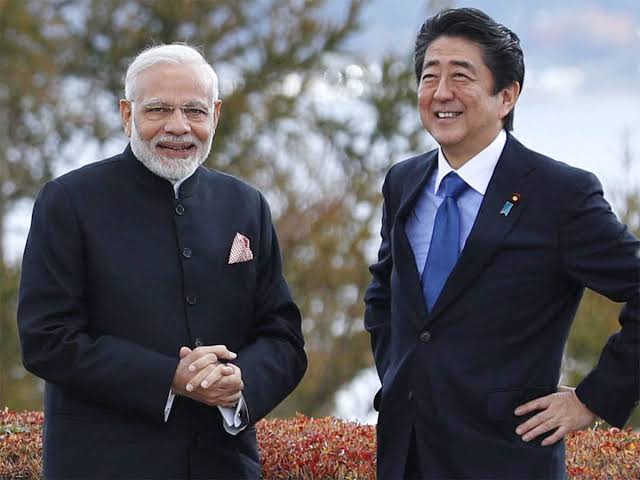 PM Modi with former Prime Minister of Japan Shinzo Abe PM Modi with former Prime Minister of Japan Shinzo Abe