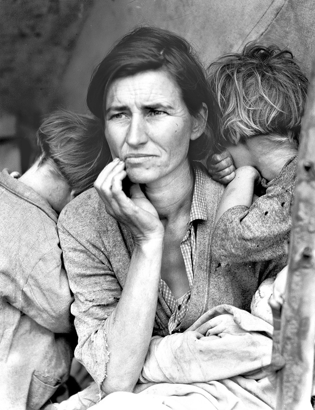 Migrant Mother (1936) by Dorothea Lange, shot during the last years of the Great Depression (1929-39). (US Library of Congress) Migrant Mother (1936) by Dorothea Lange, shot during the last years of the Great Depression (1929-39). (US Library of Congress)